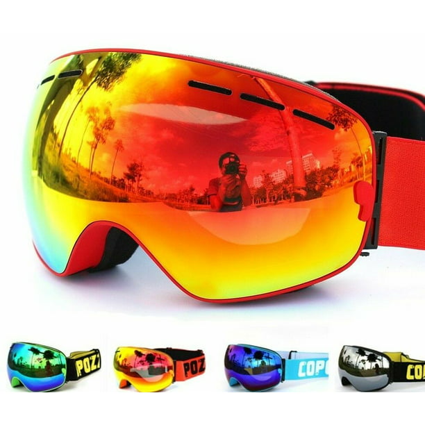 US Ski Snowboard Snowmobile Frameless Goggles Magnet Lens UV400 Protection HOT~